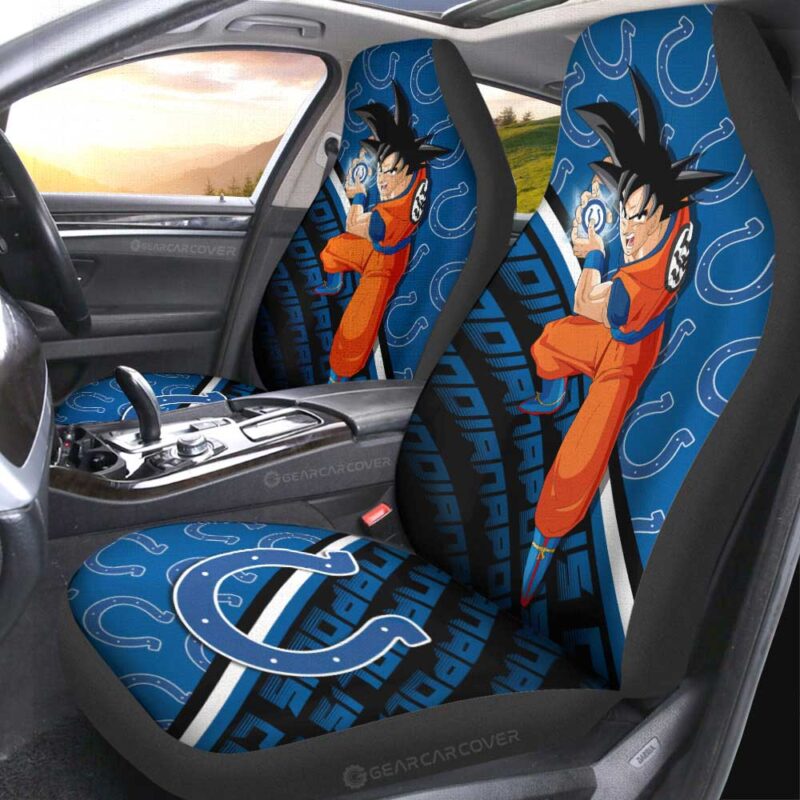Indianapolis Colts Car Seat Covers Goku Car Decorations For Fans