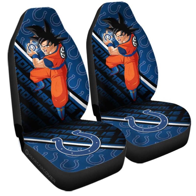 Indianapolis Colts Car Seat Covers Goku Car Decorations For Fans