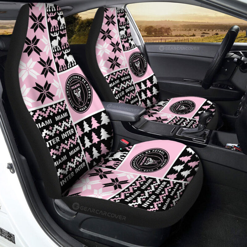 Inter Miami CF Car Seat Covers Custom Ugly Style Car Accessories