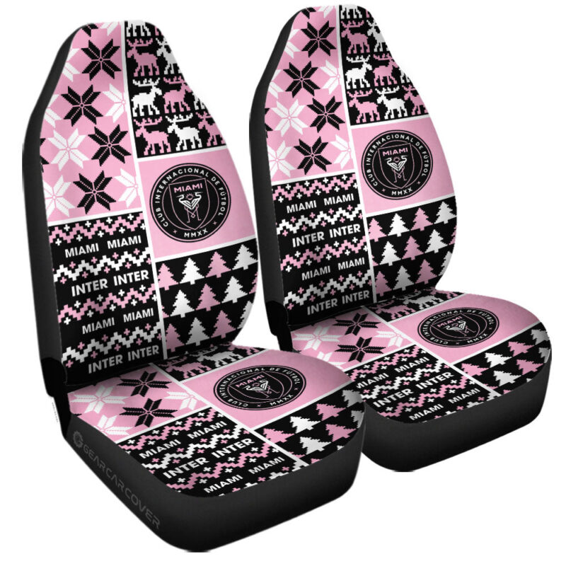 Inter Miami CF Car Seat Covers Custom Ugly Style Car Accessories