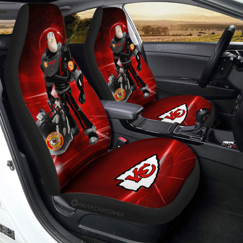 Kansas City Chiefs Car Seat Covers Buzz Lightyear Car Accessories For Fan