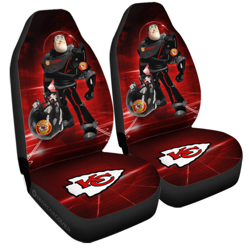 Kansas City Chiefs Car Seat Covers Buzz Lightyear Car Accessories For Fan