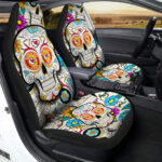Kansas City Chiefs Car Seat Covers Custom Sugar Skull Car Accessories