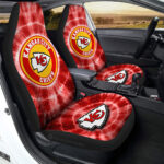Kansas City Chiefs Car Seat Covers Custom Tie Dye Car Accessories