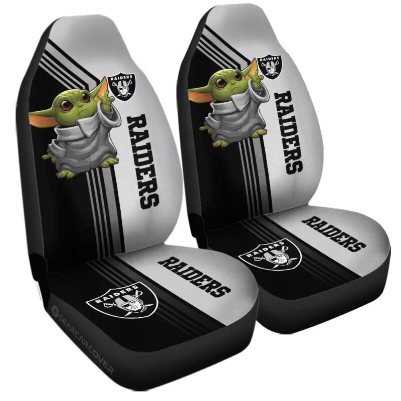 Las Vegas Raiders Car Seat Covers Baby Yoda Car Accessories