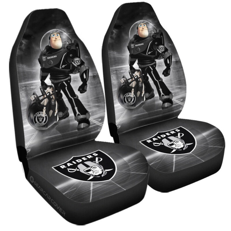 Las Vegas Raiders Car Seat Covers Buzz Lightyear Car Accessories For Fan