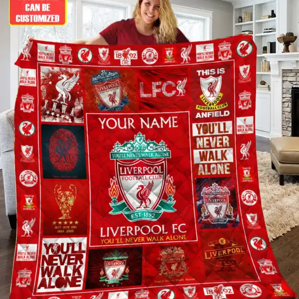 Liverpool You'll Never Walk Alone Quilt Blanket