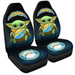 Los Angeles Chargers Car Seat Covers Baby Yoda Car Accessories For Fan