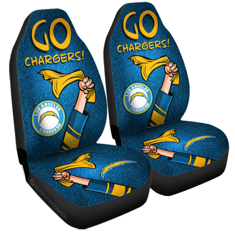 Los Angeles Chargers Car Seat Covers Custom Car Accessories