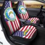 Los Angeles Chargers Car Seat Covers Custom Car Decor Accessories