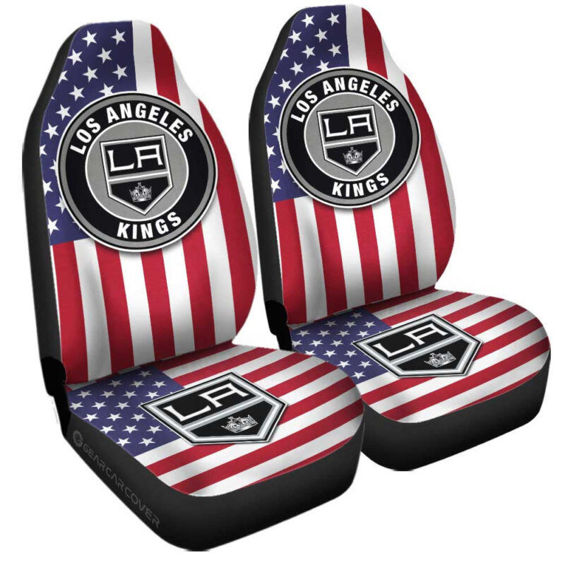 Los Angeles Kings Car Seat Covers Custom Car Decor Accessories