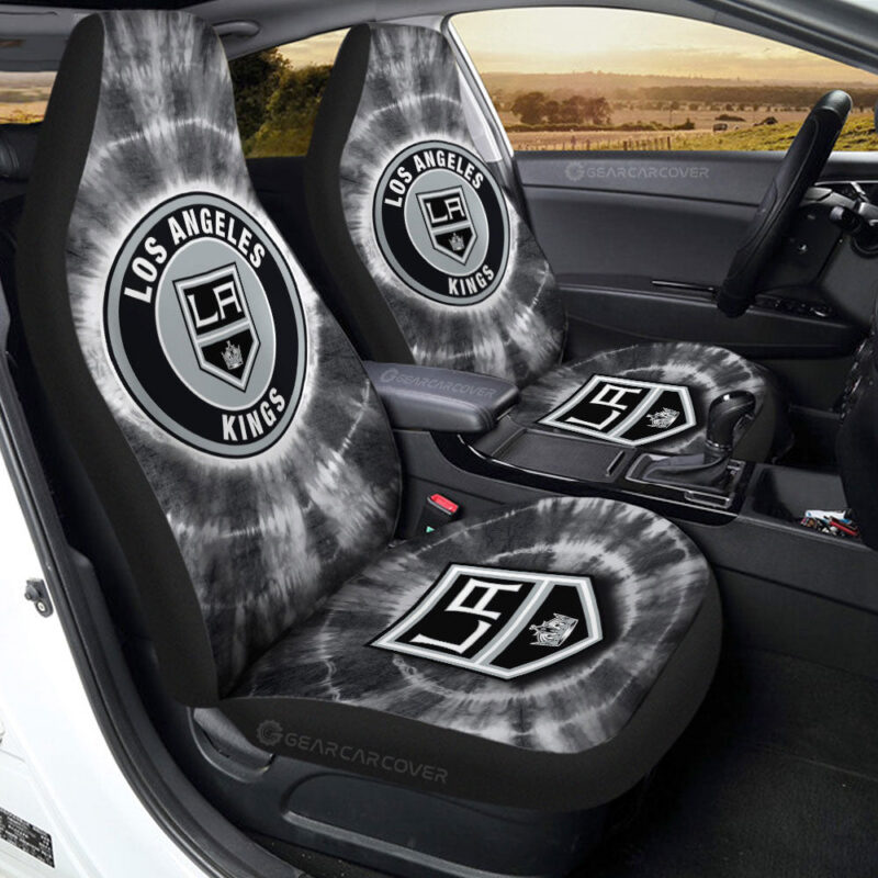 Los Angeles Kings Car Seat Covers Custom Tie Dye Car Accessories