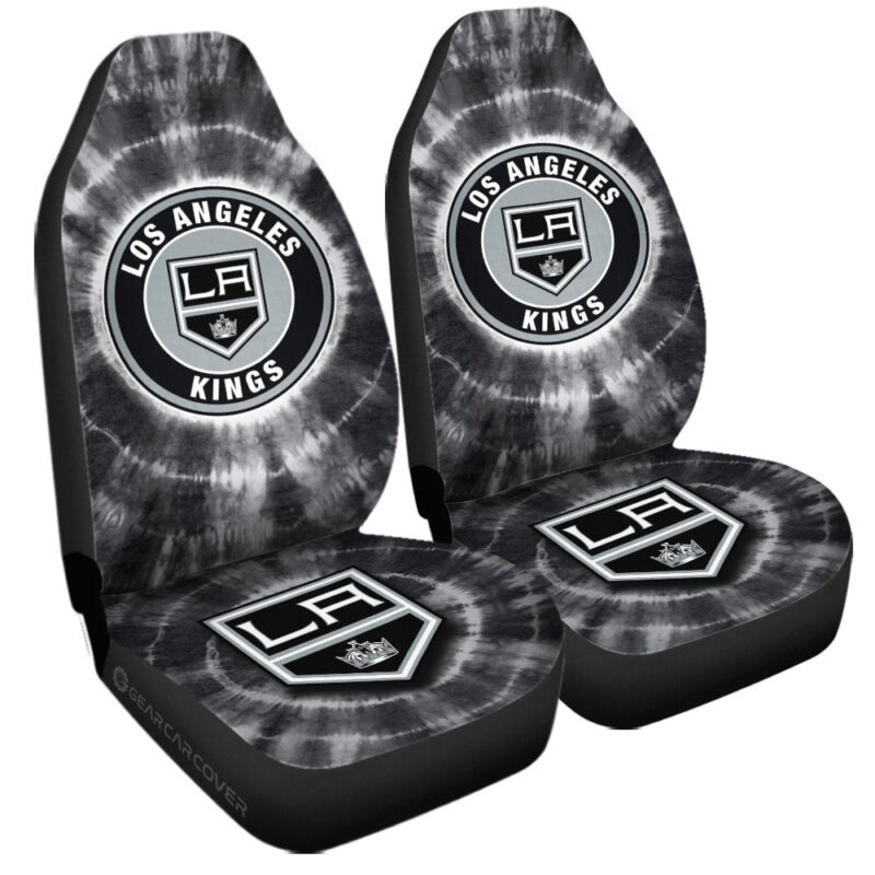 Los Angeles Kings Car Seat Covers Custom Tie Dye Car Accessories