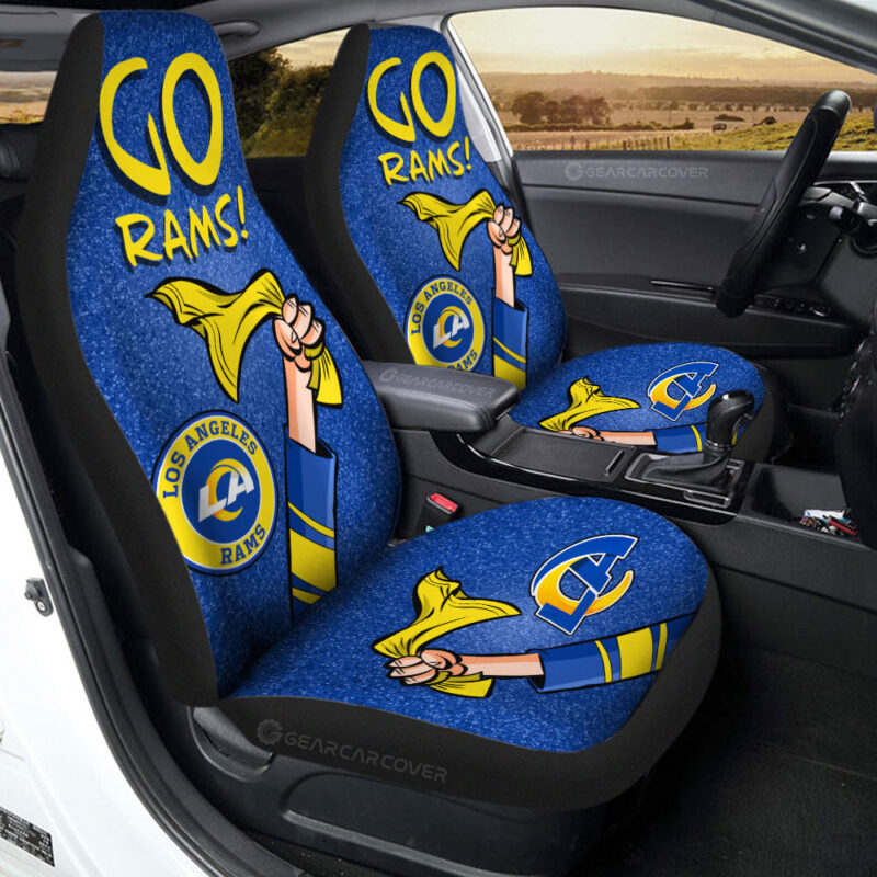 Los Angeles Rams Car Seat Covers Custom Car Accessories