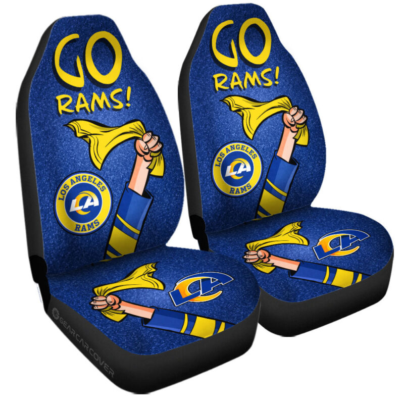 Los Angeles Rams Car Seat Covers Custom Car Accessories