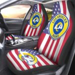 Los Angeles Rams Car Seat Covers Custom Car Decor Accessories