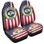 Los Angeles Rams Car Seat Covers Custom Car Decor Accessories
