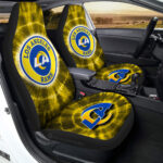 Los Angeles Rams Car Seat Covers Custom Tie Dye Car Accessories