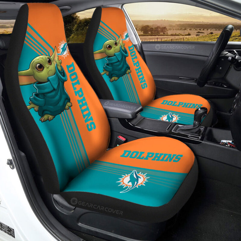 Miami Dolphins Car Seat Covers Baby Yoda Car Accessories