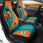 Miami Dolphins Car Seat Covers Goku Car Accessories For Fans