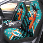 Miami Dolphins Car Seat Covers Goku Car Accessories For Fans