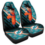 Miami Dolphins Car Seat Covers Goku Car Accessories For Fans