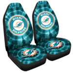 Miami Dolphinsv Car Seat Covers Custom Tie Dye Car Accessories