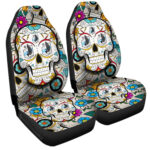 Minnesota United FC Car Seat Covers Custom Sugar Skull Car Accessories