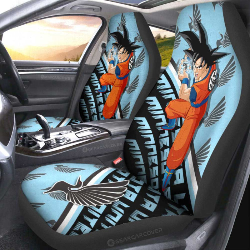 Minnesota United FC Car Seat Covers Goku Car Accessories For Fans