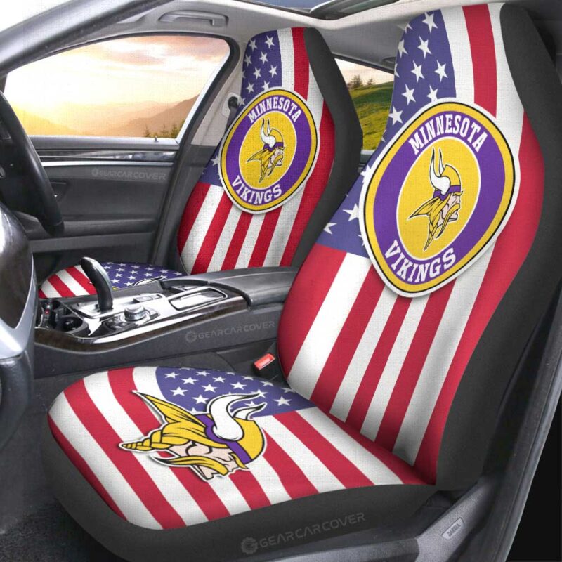 Minnesota Vikings Car Seat Covers Custom Car Decor Accessories
