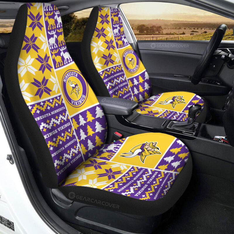Minnesota Vikings Car Seat Covers Custom Ugly Style Car Accessories