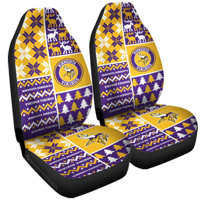 Minnesota Vikings Car Seat Covers Custom Ugly Style Car Accessories