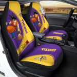 Minnesota Vikings Car Seat Covers Goku Car Accessories For Fans