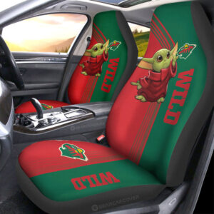 Minnesota Wild Car Seat Covers Baby Yoda Car Accessories
