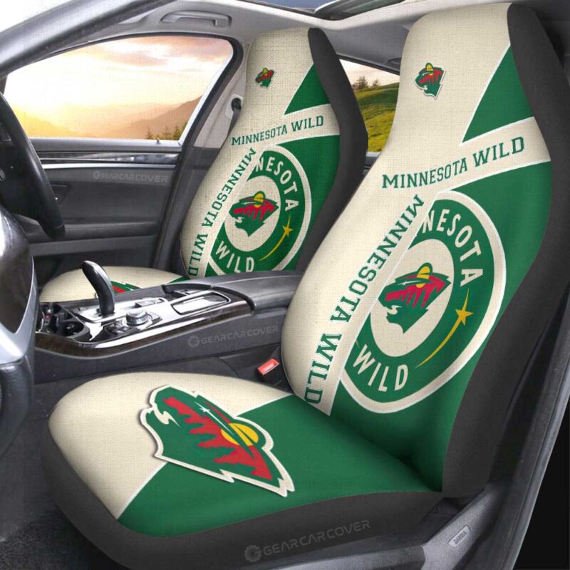 Minnesota Wild Car Seat Covers Custom Car Accessories For Fans