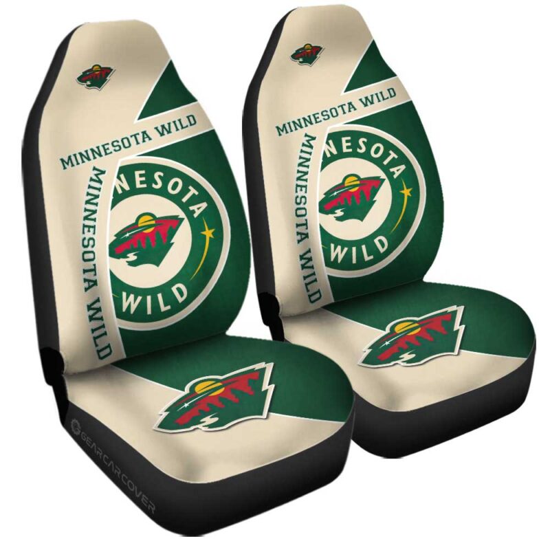 Minnesota Wild Car Seat Covers Custom Car Accessories For Fans