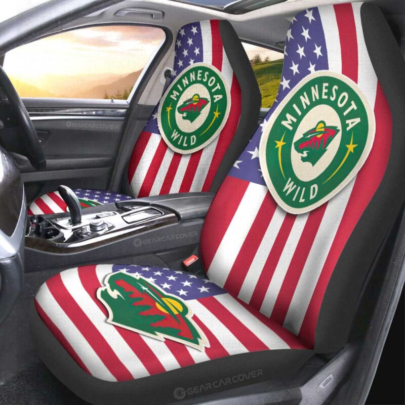Minnesota Wild Car Seat Covers Custom Car Decor Accessories