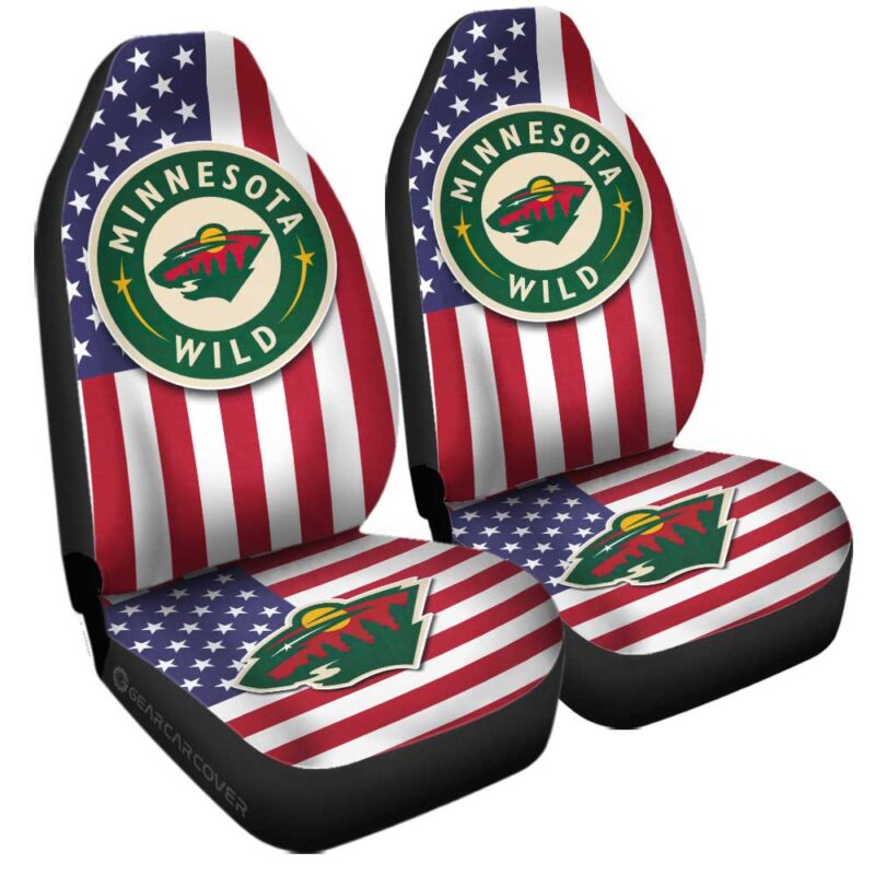 Minnesota Wild Car Seat Covers Custom Car Decor Accessories