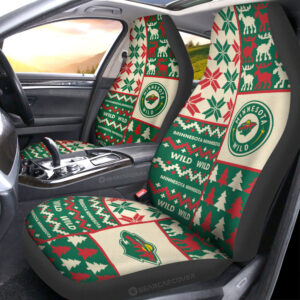 Minnesota Wild Car Seat Covers Custom Ugly Style Car Accessories