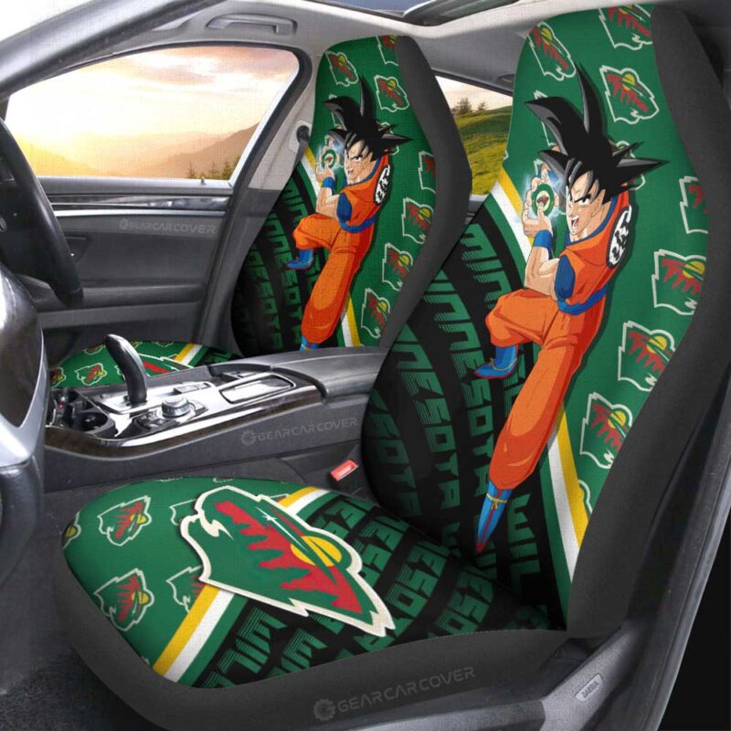 Minnesota Wild Car Seat Covers Goku Car Decorations For Fans