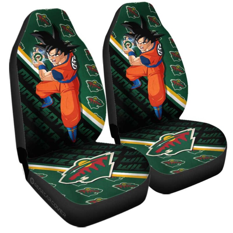Minnesota Wild Car Seat Covers Goku Car Decorations For Fans