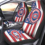 Montreal Canadiens Car Seat Covers Custom US Flag Style
