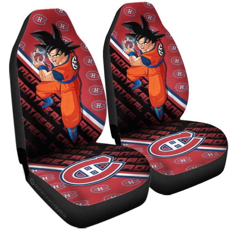 Montreal Canadiens Car Seat Covers Goku Car Decorations For Fans