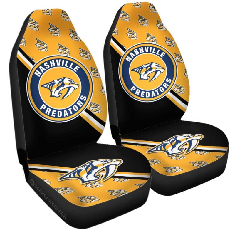 Nashville Predators Car Seat Covers Custom Car Accessories For Fans