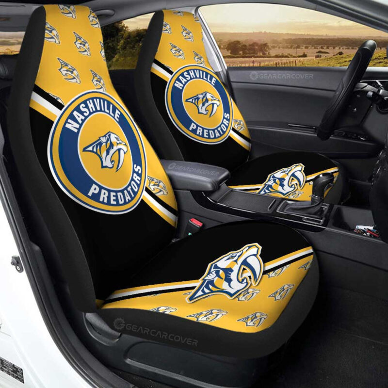 Nashville Predators Car Seat Covers Custom Car Accessories For Fans