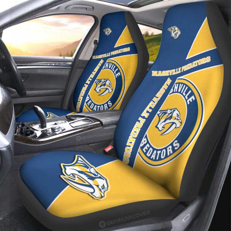 Nashville Predators Car Seat Covers Custom Car Accessories For Fans