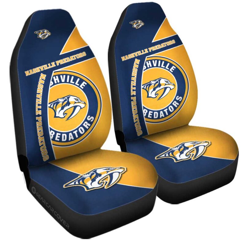 Nashville Predators Car Seat Covers Custom Car Accessories For Fans