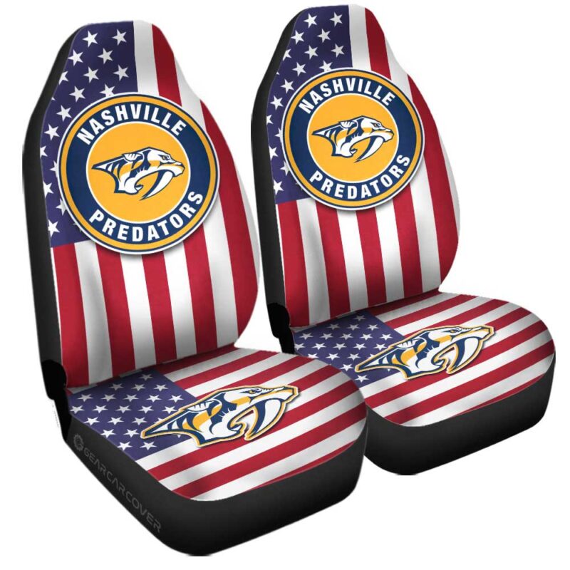 Nashville Predators Car Seat Covers Custom Car Decor Accessories