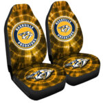 Nashville Predators Car Seat Covers Custom Tie Dye Car Accessories