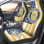 Nashville Predators Car Seat Covers Custom US Flag Style